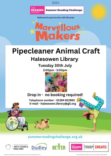 Halesowen Library - Pipecleaner Animal Craft